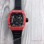 JB Factory Swiss Richard Mille RM 052-01 Tourbillon Skull Watch Red TPT Version